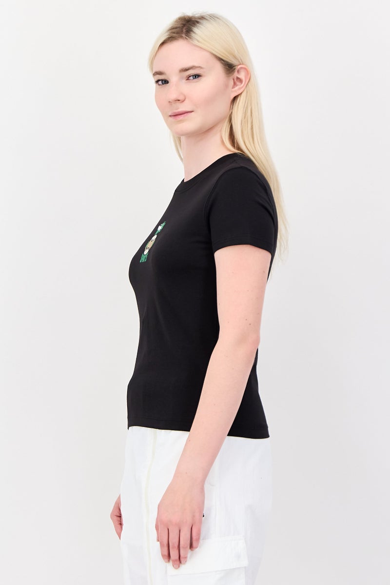 PUMA Women Sportswear Fit Short Sleeve Outdoor T-Shirt, Black - Image 3